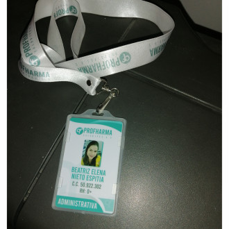 Carnet En Pvc Con Cinta Marcada